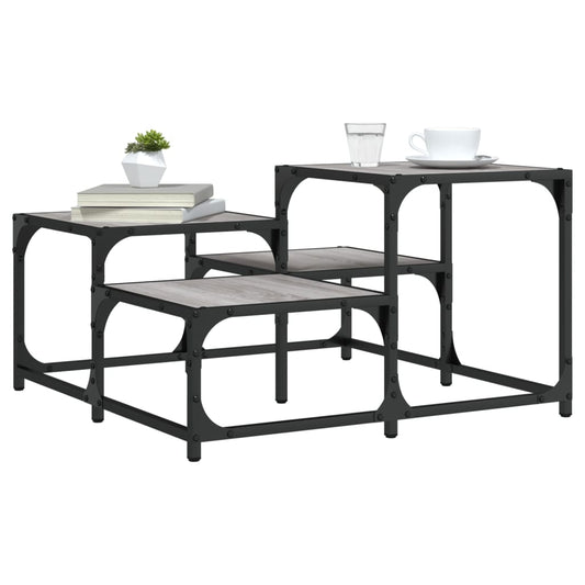 Coffee Table Grey Sonoma 68x68x40 cm Engineered Wood