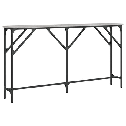 Console Table Grey Sonoma 140x23x75 cm Engineered Wood