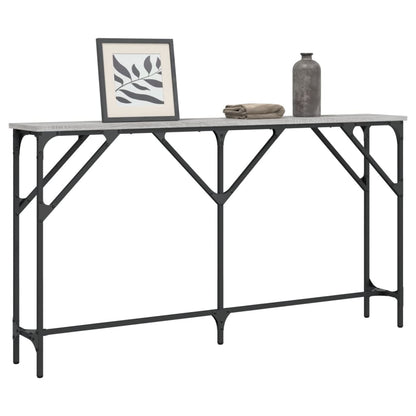 Console Table Grey Sonoma 140x23x75 cm Engineered Wood
