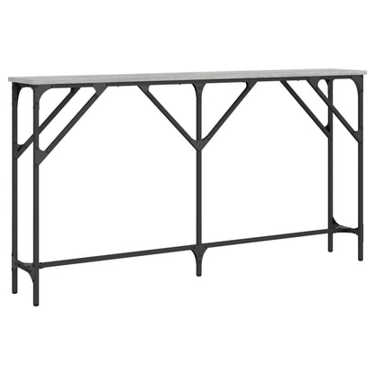 Console Table Grey Sonoma 140x23x75 cm Engineered Wood