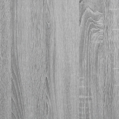 Side Cabinet with Glass Doors Grey Sonoma 68x37x75.5 cm