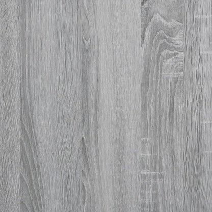Side Cabinet with Glass Doors Grey Sonoma 69x37x100 cm