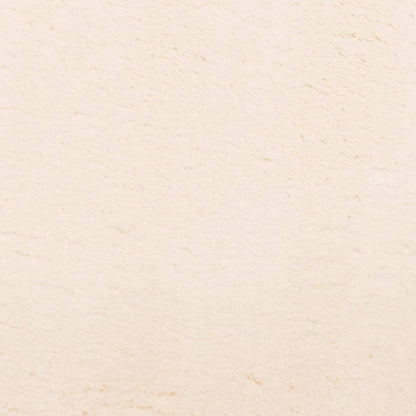 Rug HUARTE Short Pile Soft and Washable Beige Ø 80 cm
