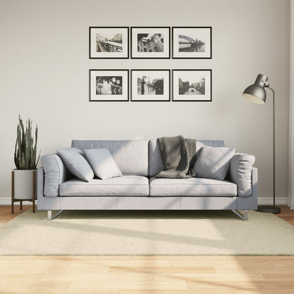 Rug HUARTE Short Pile Soft and Washable Cream 140x200 cm