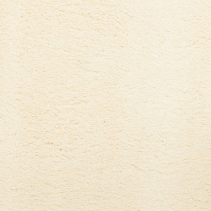 Rug HUARTE Short Pile Soft and Washable Cream Ø 100 cm