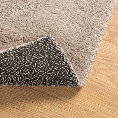 Rug HUARTE Short Pile Soft and Washable Sand 160x160 cm