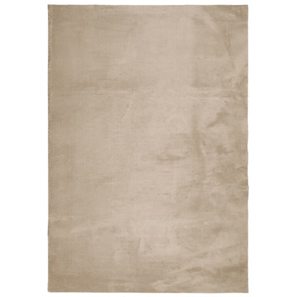 Rug HUARTE Short Pile Soft and Washable Sand 160x230 cm