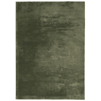 Rug HUARTE Short Pile Soft and Washable Forest Green 200x280 cm