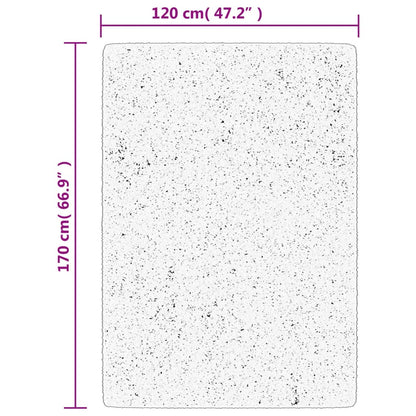 Rug HUARTE Short Pile Soft and Washable Black 120x170 cm