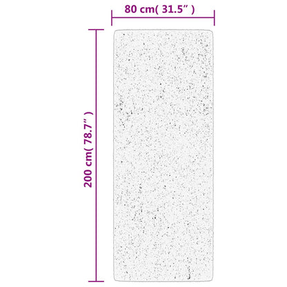 Rug HUARTE Short Pile Soft and Washable Blue 80x200 cm