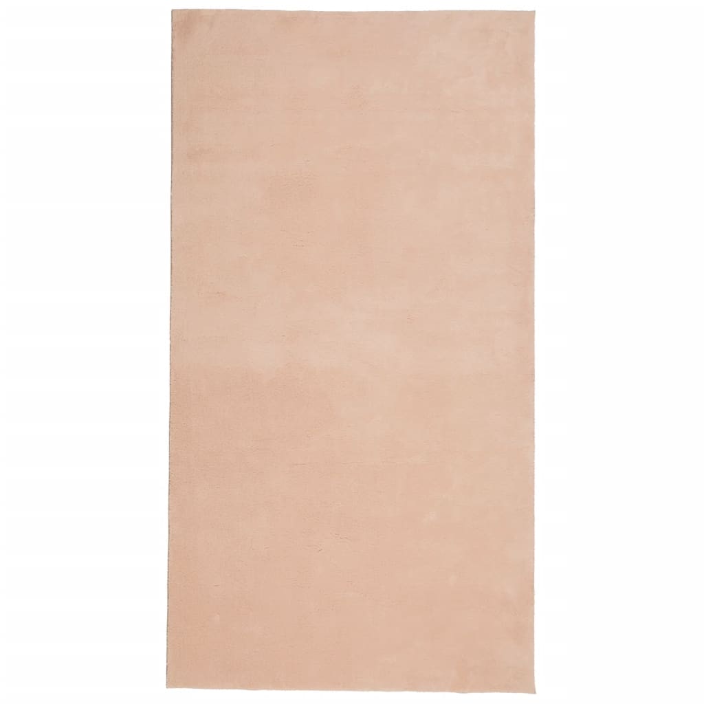 Rug HUARTE Short Pile Soft and Washable Blush 80x150 cm