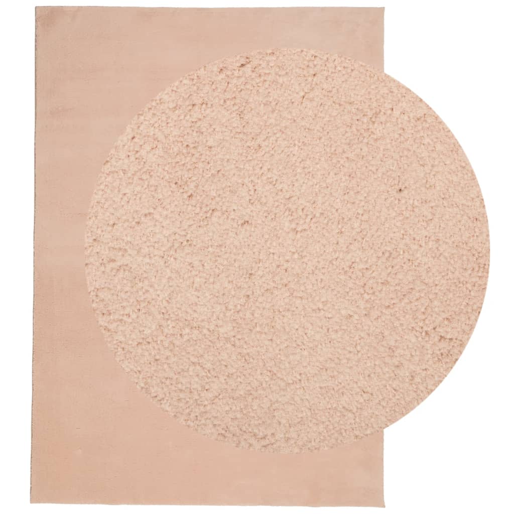 Rug HUARTE Short Pile Soft and Washable Blush 120x170 cm