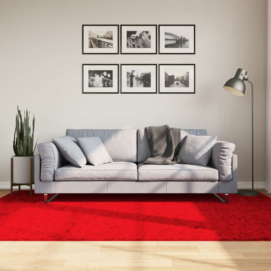 Rug HUARTE Short Pile Soft and Washable Red 160x230 cm