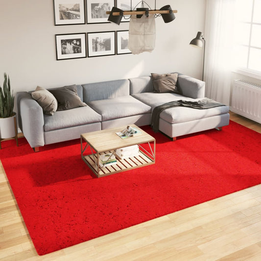 Rug HUARTE Short Pile Soft and Washable Red 240x340 cm