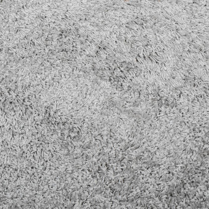 Shaggy Rug PAMPLONA High Pile Modern Grey 140x200 cm