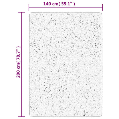 Shaggy Rug PAMPLONA High Pile Modern Grey 140x200 cm