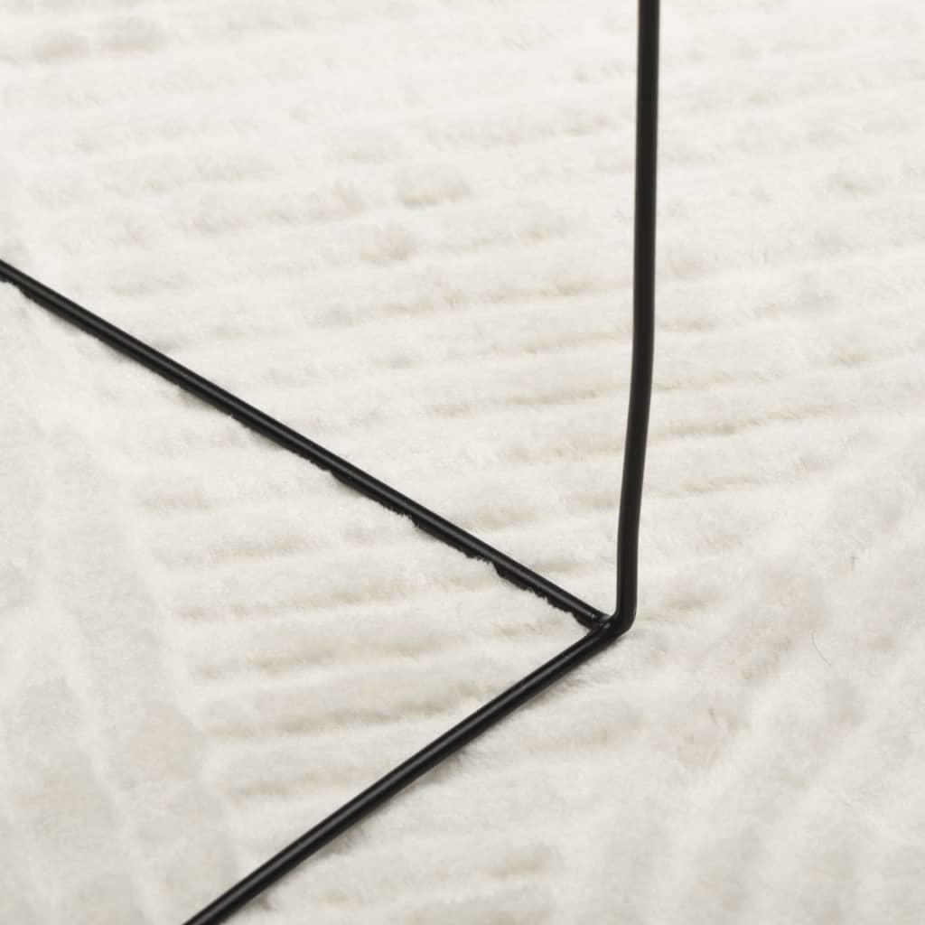 Rug IZA Short Pile Scandinavian Look Cream 160x230 cm