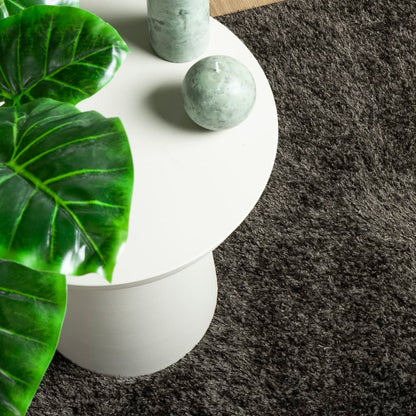 Rug ISTAN High Pile Shiny Look Anthracite 200x280 cm
