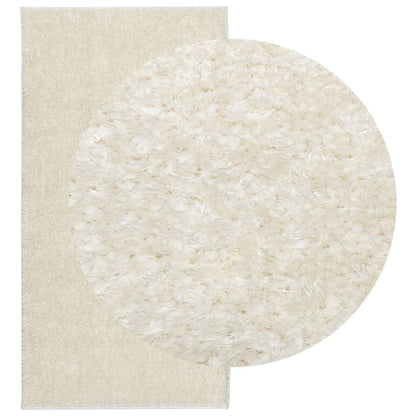 Rug ISTAN High Pile Shiny Look Cream 100x200 cm