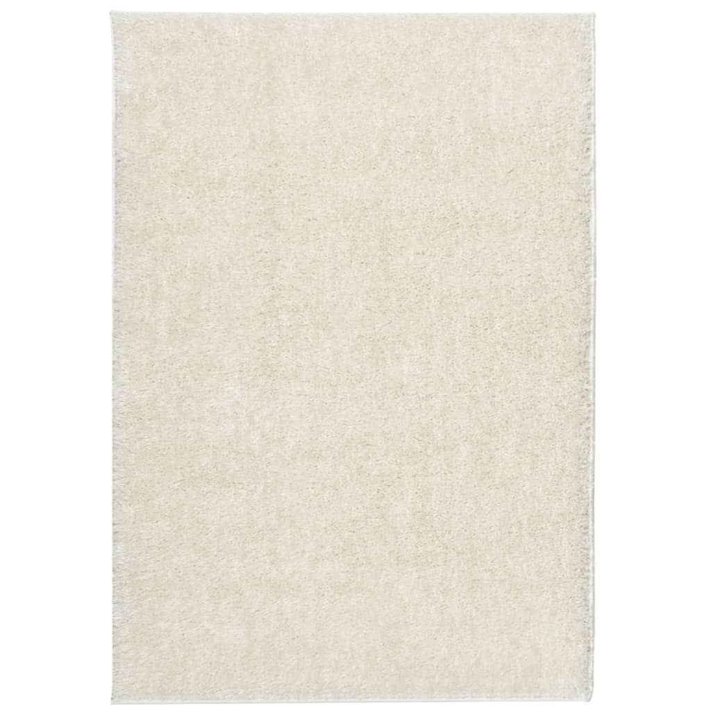 Rug ISTAN High Pile Shiny Look Cream 120x170 cm