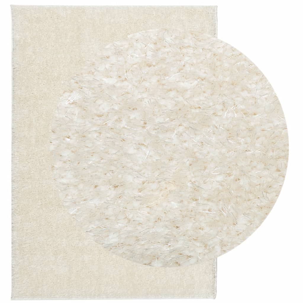 Rug ISTAN High Pile Shiny Look Cream 120x170 cm