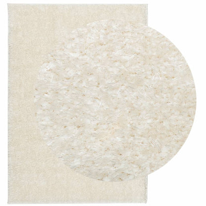 Rug ISTAN High Pile Shiny Look Cream 120x170 cm