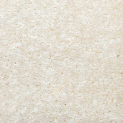 Rug ISTAN High Pile Shiny Look Cream Ø 100 cm
