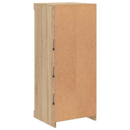 Sideboard with LED Lights Sonoma Oak 41x37x100 cm