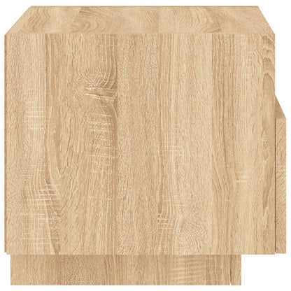 Bedside Cabinets with LED Lights 2 pcs Sonoma Oak 40x39x37 cm