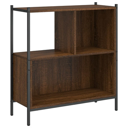 Bookcase Brown Oak 72x28x77.5 cm Engineered Wood