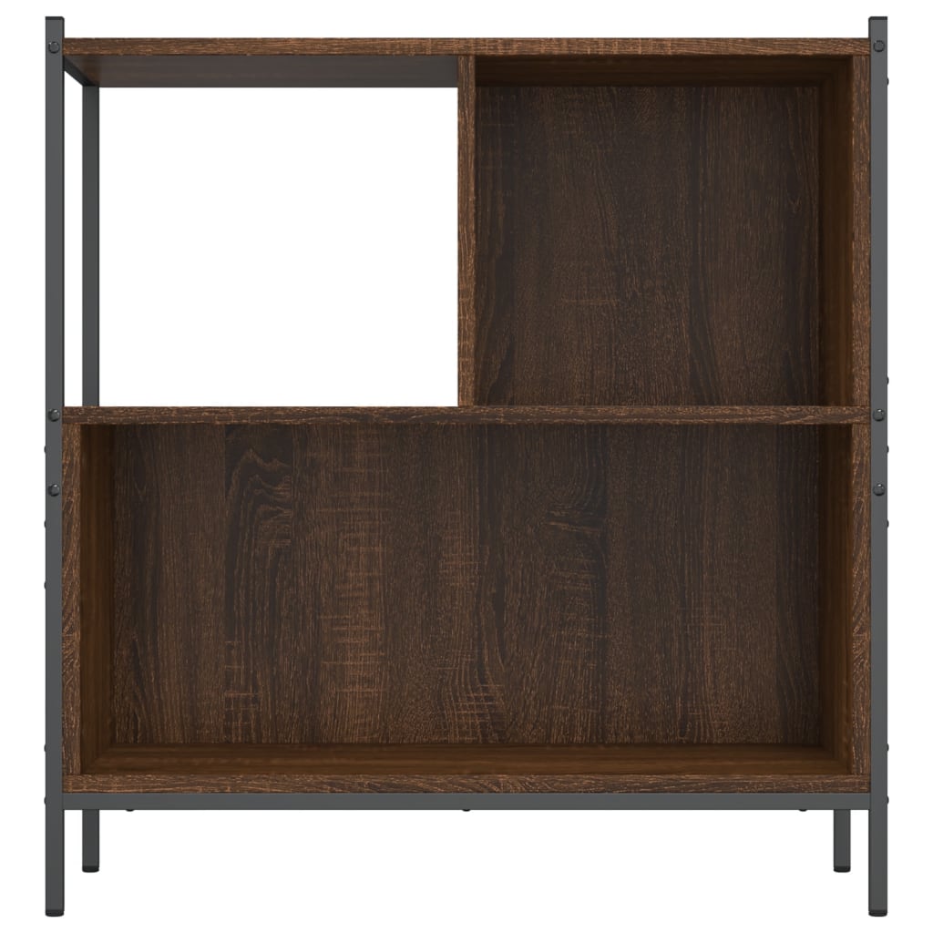 Bookcase Brown Oak 72x28x77.5 cm Engineered Wood