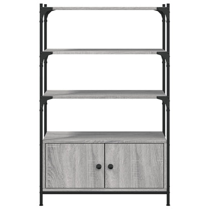 Bookcase 3-Tier Grey Sonoma 70x30x109.5 cm Engineered Wood