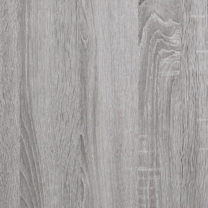Bookcase 3-Tier Grey Sonoma 70x30x109.5 cm Engineered Wood