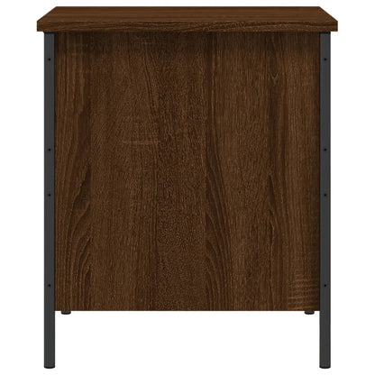 Storage Bench Brown Oak 40x42.5x50 cm Engineered Wood