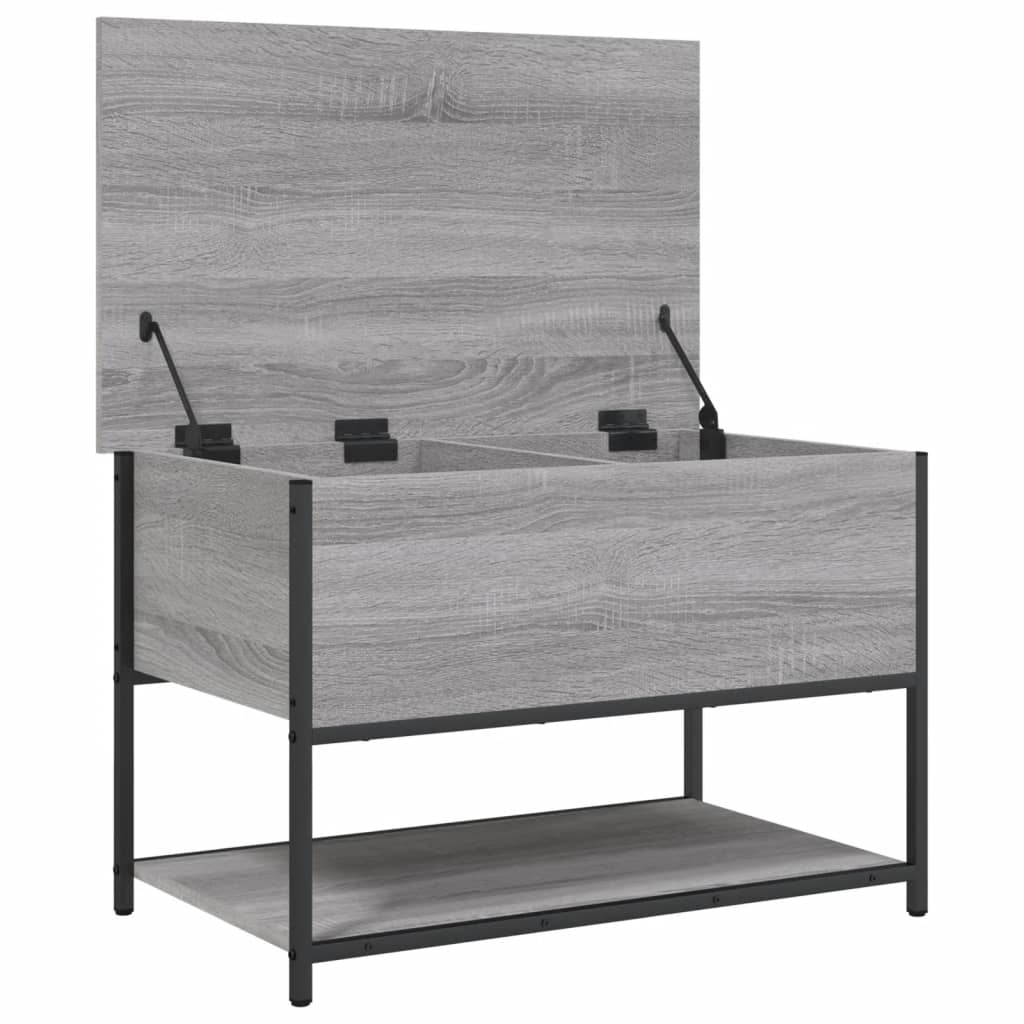 Storage Bench Grey Sonoma 70x42.5x47 cm Engineered Wood