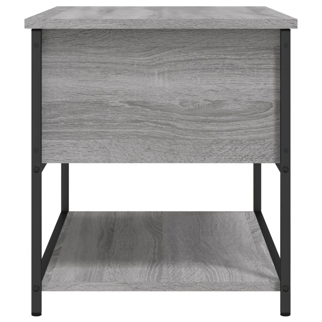 Storage Bench Grey Sonoma 70x42.5x47 cm Engineered Wood