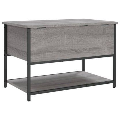 Storage Bench Grey Sonoma 70x42.5x47 cm Engineered Wood