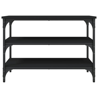 Shoe Bench Black 70x38.5x49 cm Engineered Wood