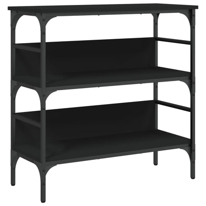 Console Table Black 75x32x75 cm Engineered Wood