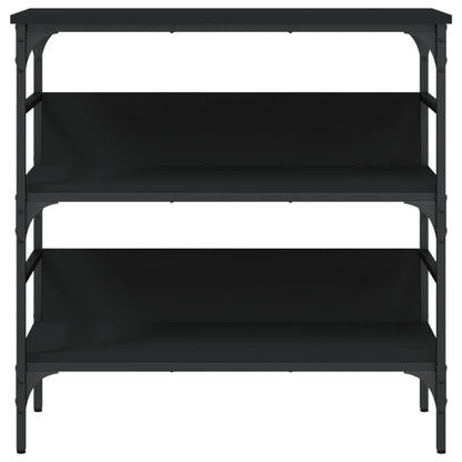 Console Table Black 75x32x75 cm Engineered Wood
