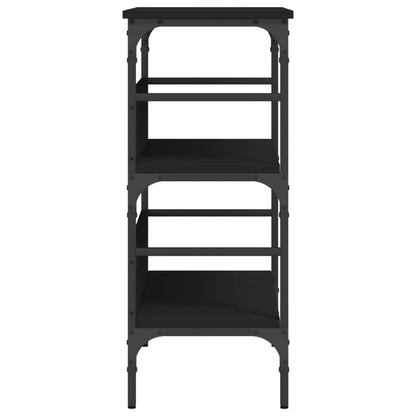 Console Table Black 75x32x75 cm Engineered Wood