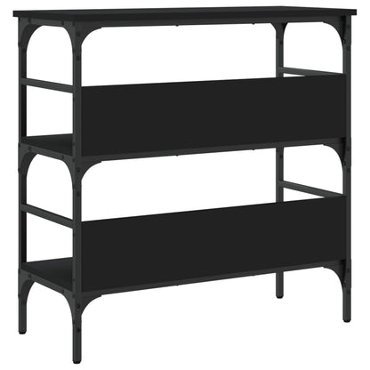 Console Table Black 75x32x75 cm Engineered Wood
