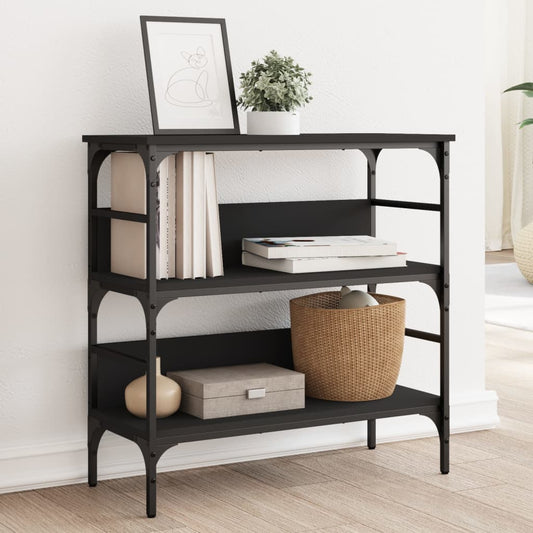 Console Table Black 75x32x75 cm Engineered Wood