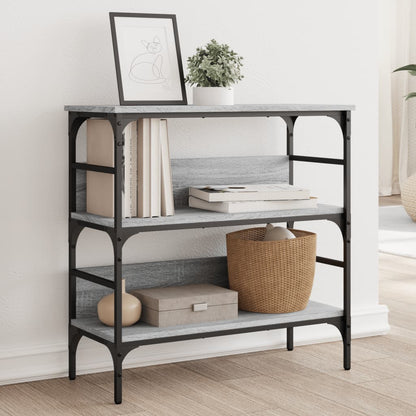 Console Table Grey Sonoma 75x32x75 cm Engineered Wood
