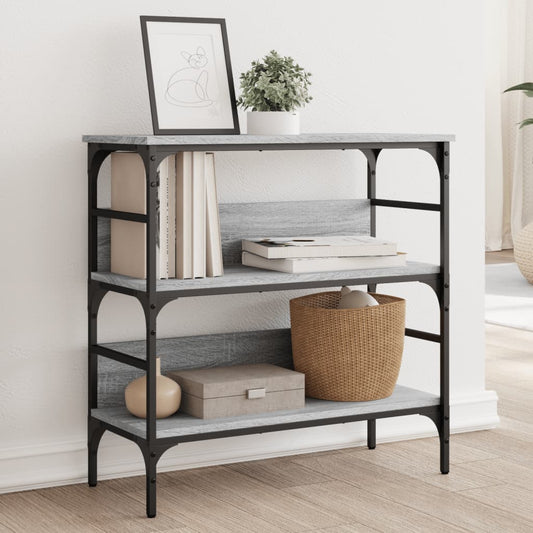 Console Table Grey Sonoma 75x32x75 cm Engineered Wood