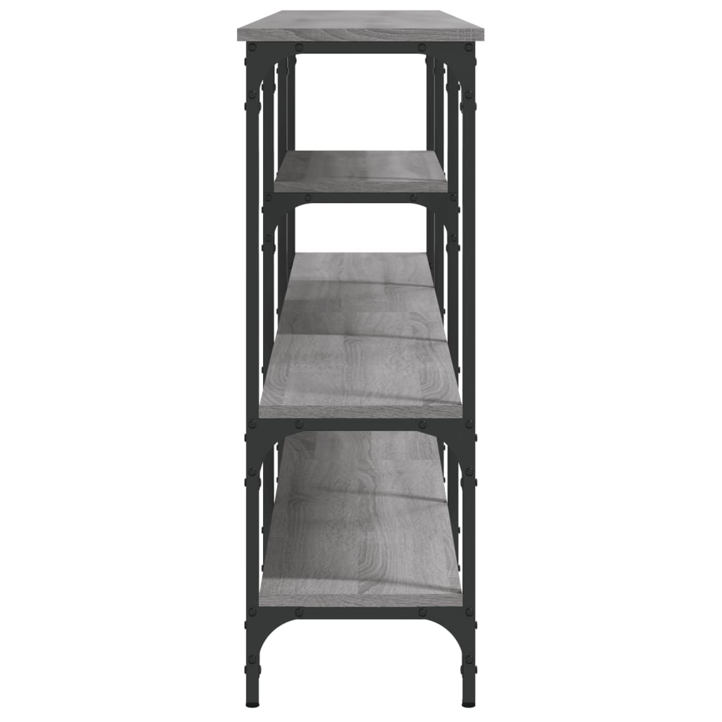 Console Table Grey Sonoma 160x29x80 cm Engineered Wood