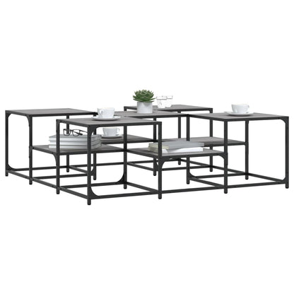 Coffee Table Grey Sonoma 121x121x40 cm Engineered Wood