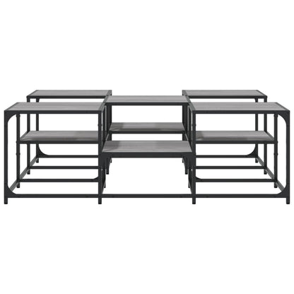 Coffee Table Grey Sonoma 121x121x40 cm Engineered Wood