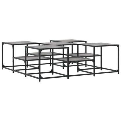 Coffee Table Grey Sonoma 121x121x40 cm Engineered Wood