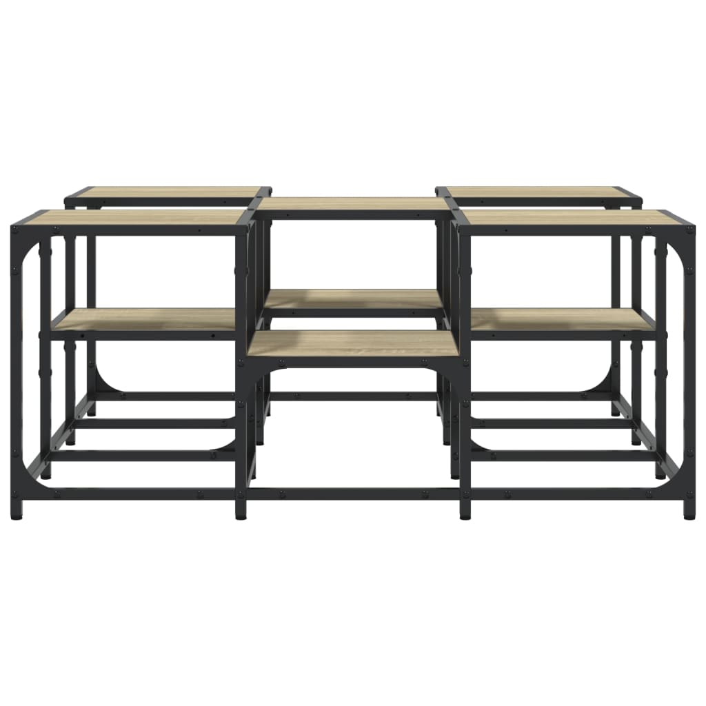 Coffee Table Sonoma Oak 91x91x40 cm Engineered Wood